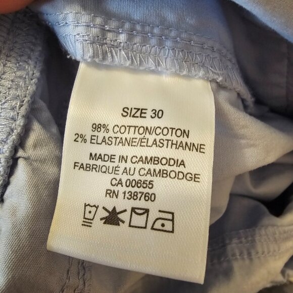 Blue Penningtons Women's Ribbed Waistband Cotton Capri Pants - Picture 10 of 11